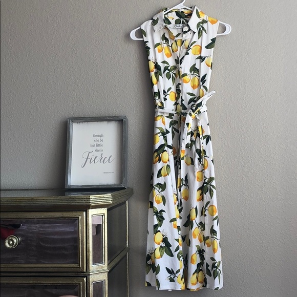 Chetta B Dresses & Skirts - EUC LEMON DROP SLEEVELESS DRESS